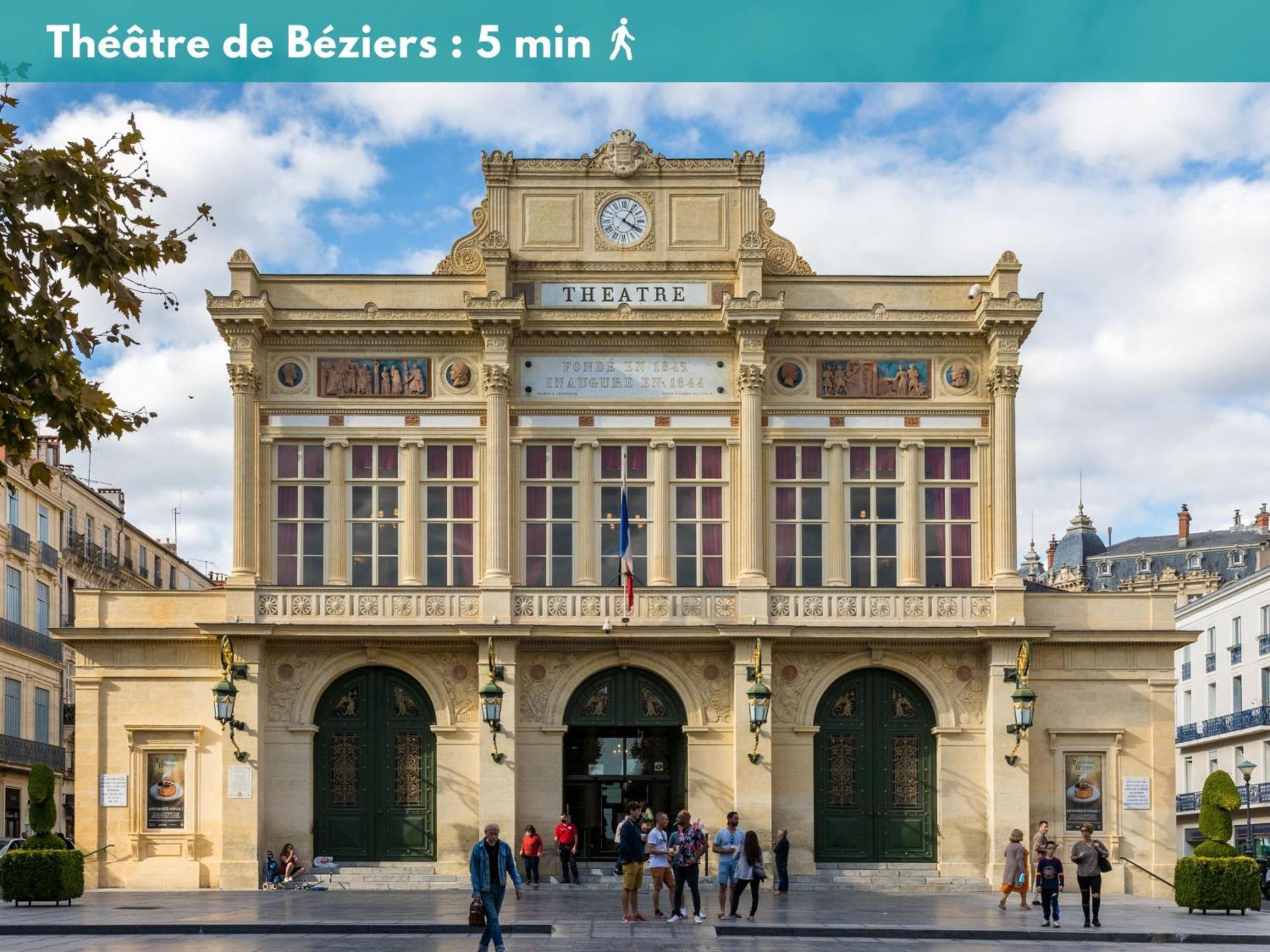 Charmant Studio Climatise 'Alma 1' - Beziers Centre - Wifi Fibre - Netflix Apartment Exterior photo